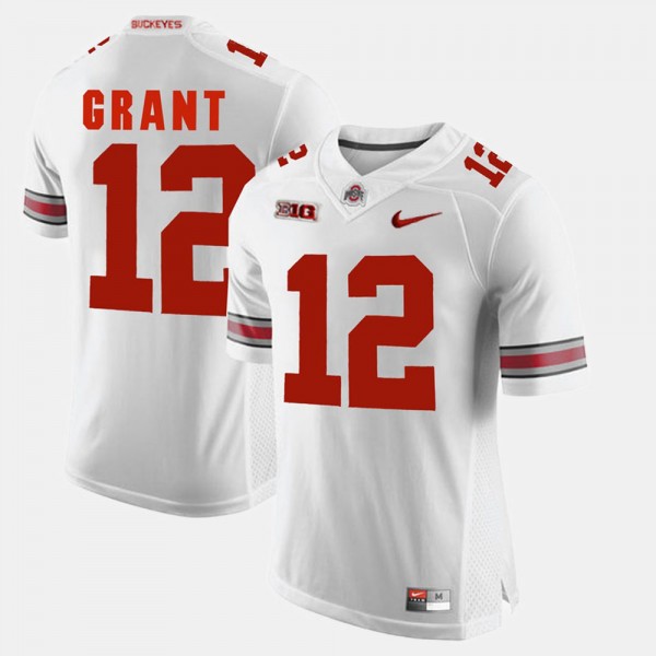 Ohio State Buckeyes Doran Grant Men's #12 Game Alumni White College Football Jersey 2404AKFL2